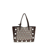 Valentino Garavani Braune Kalbshaut Bos Taurus Schultertasche