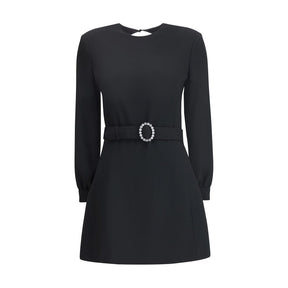 Saint Laurent Sablè Minikleid mit nacktem Rückenausschnitt