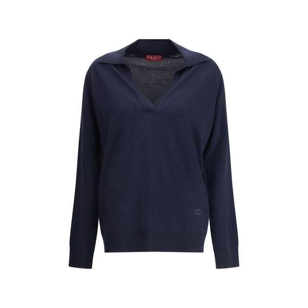 Gucci Blauer Woll-Sweater