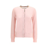 Burberry Woll-Cardigan mit Karokragen