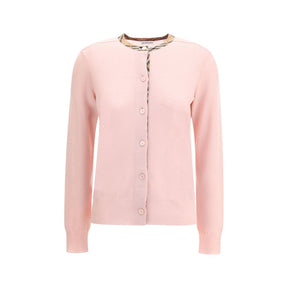 Burberry Woll-Cardigan mit Karokragen