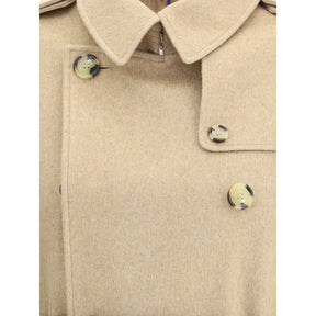 Burberry Kensington Midi-Mantel aus Kaschmir