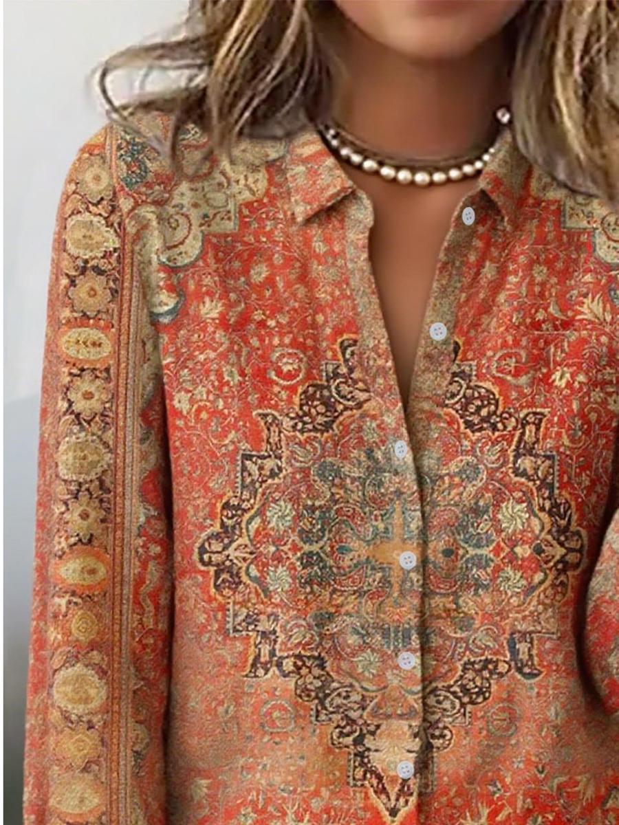 Showy Red Long Sleeve Top" - Herbstsfrisches Oberteil in leuchtendem Rot