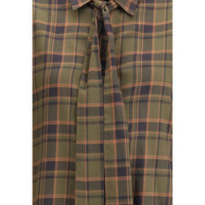 Saint Laurent Cassandre Karo-Lavaliershemd