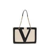 Valentino Garavani Cremefarbene Lamm Ovis Aries Aries Schultertasche