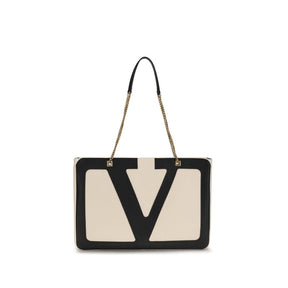 Valentino Garavani Cremefarbene Lamm Ovis Aries Aries Schultertasche