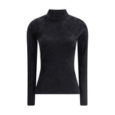 Versace Chenille Top mit halbem Nacken