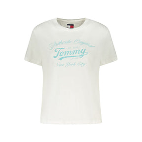 Tommy Hilfiger Weißes T-Shirt aus Baumwolle für Frauen