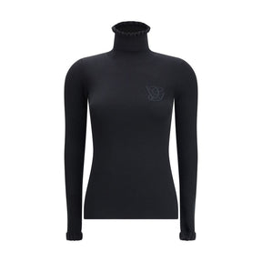 Valentino Wollpullover mit gerüschtem Kragen
