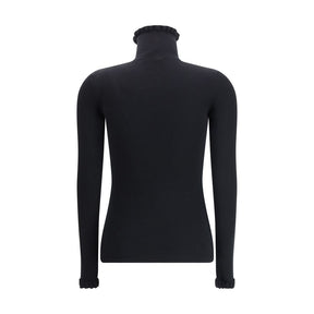 Valentino Wollpullover mit gerüschtem Kragen