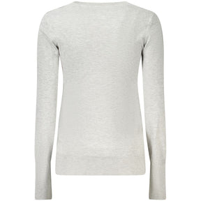 Guess Jeans Grauer Viskose Pullover für Frauen