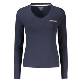 Guess Jeans T-Shirt aus blauer Baumwolle für Frauen