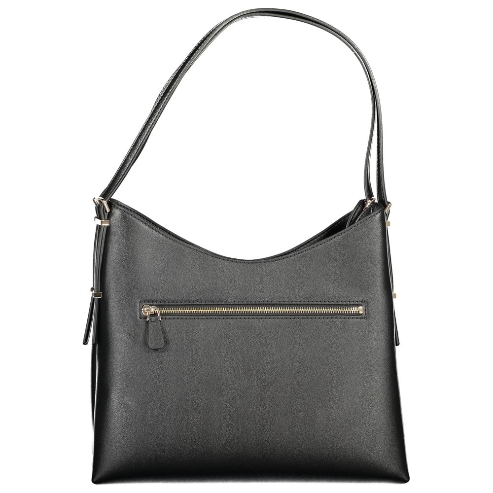 Guess Jeans Schwarz Polyethylen Frauen Handtasche