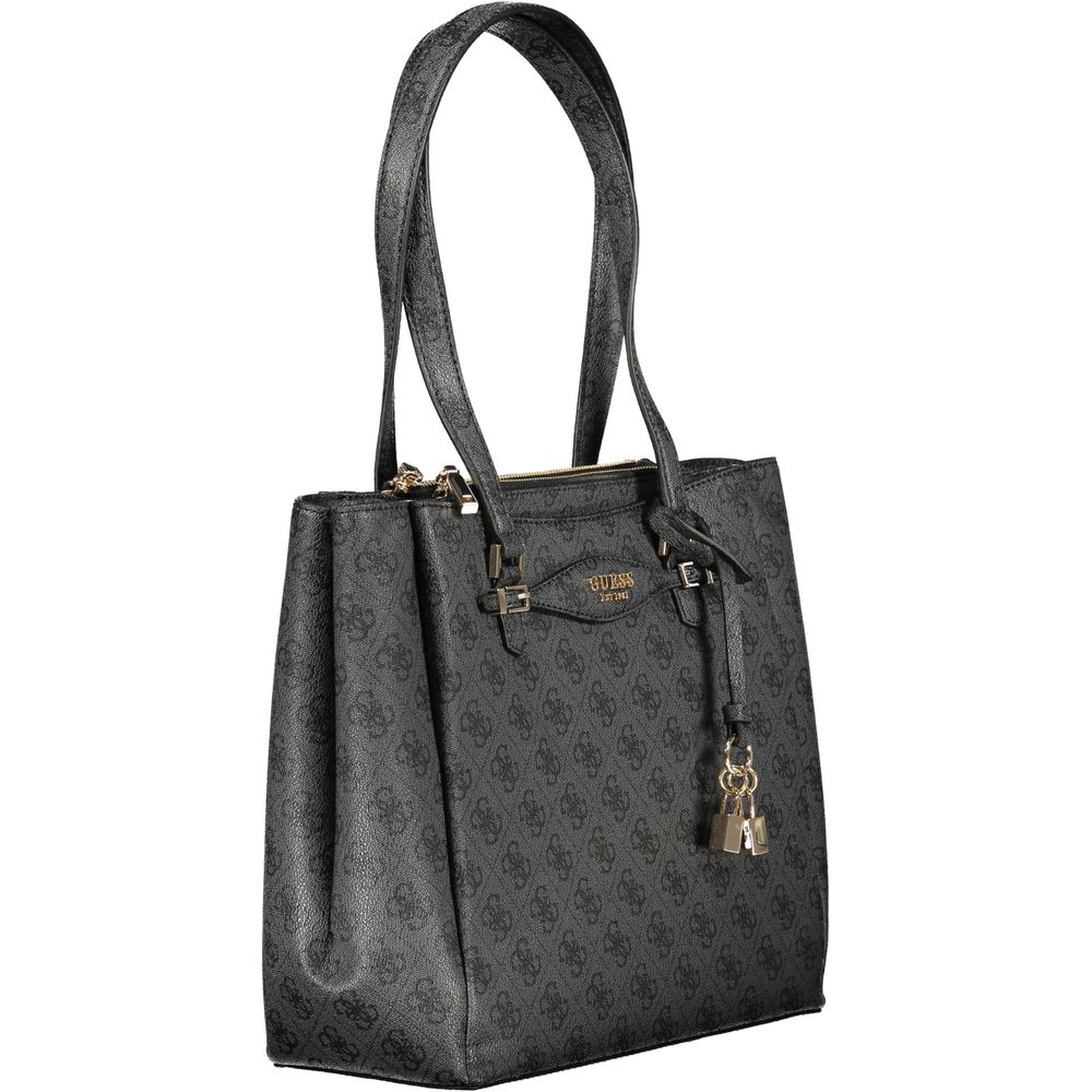 Guess Jeans Schwarz Polyethylen Frauen Handtasche