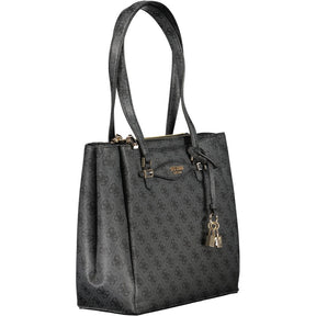 Guess Jeans Schwarz Polyethylen Frauen Handtasche