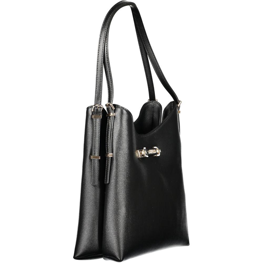 Guess Jeans Schwarz Polyethylen Frauen Handtasche