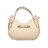 Guess Jeans Beige Polyethylen Frauen Handtasche