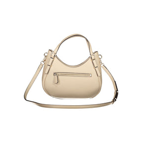 Guess Jeans Beige Polyethylen Frauen Handtasche