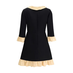 Valentino Kurzes Kleid aus Wolle und Seide