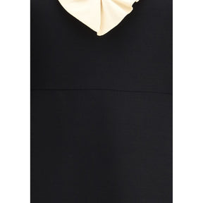 Valentino Kurzes Kleid aus Wolle und Seide