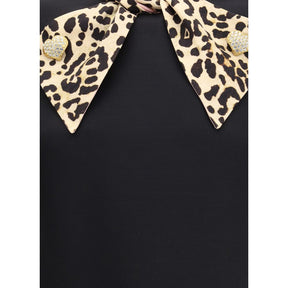 Valentino Kurzes Kleid aus Crêpe Couture