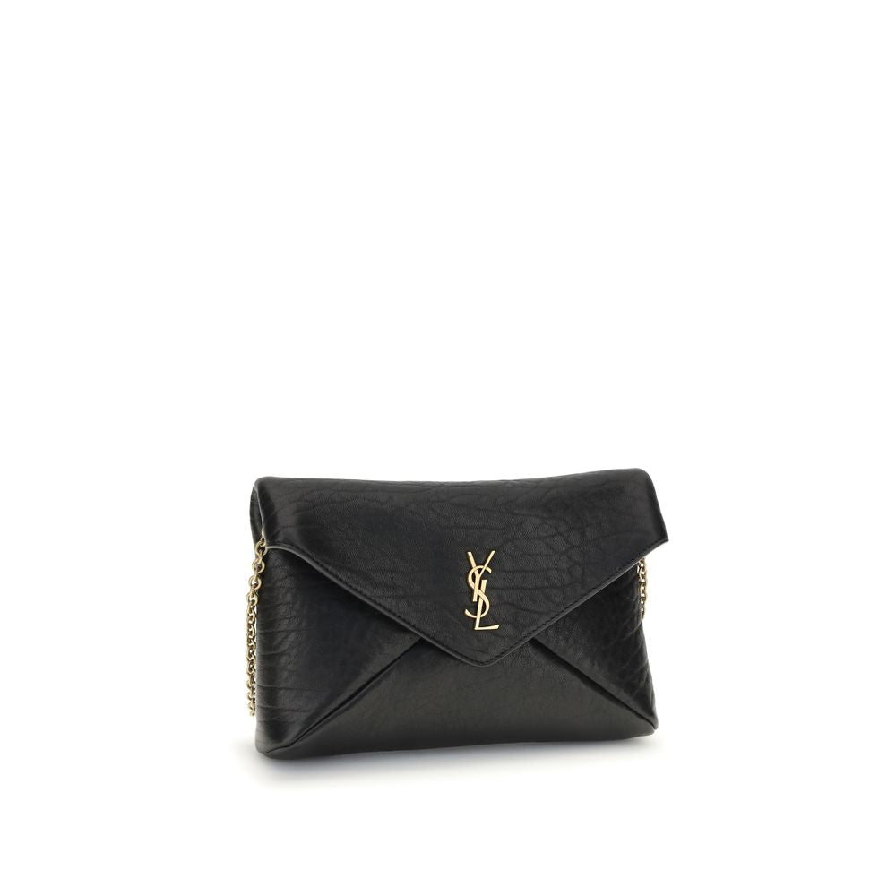Saint Laurent Clutch-Tasche mit Cassandre-Kette