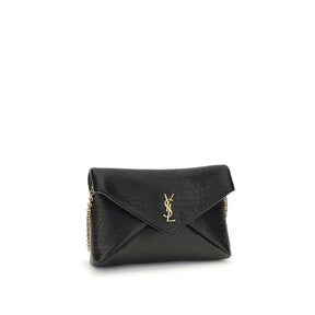 Saint Laurent Clutch-Tasche mit Cassandre-Kette