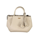 Guess Jeans Beige Polyethylen Frauen Handtasche