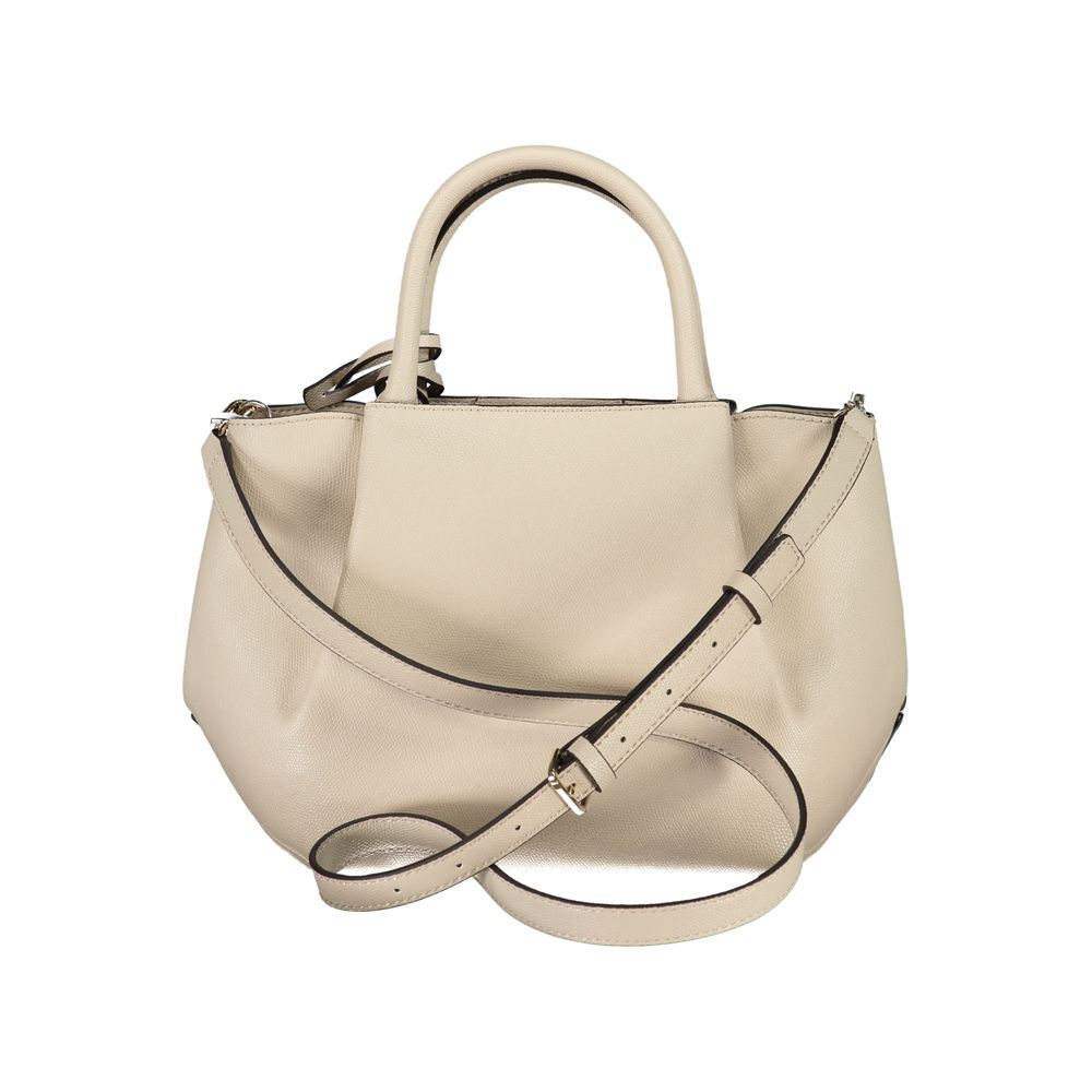 Guess Jeans Beige Polyethylen Frauen Handtasche