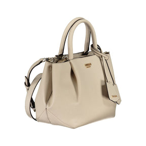 Guess Jeans Beige Polyethylen Frauen Handtasche