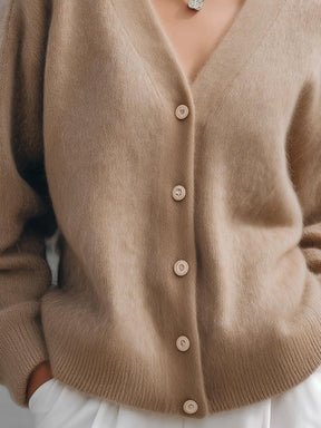 Herbstlicher Wohlfühl-Luxus: Soft Plain Oversized Cardigan