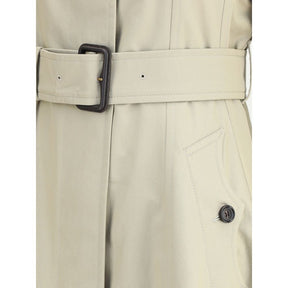 Burberry Ellingham langer Trenchcoat aus Gabardine in Passform und Faltenwurf