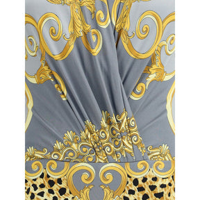 Versace Leopard drapierter Bodysuit