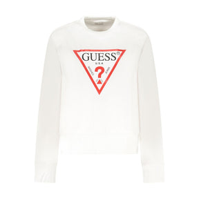 Guess Jeans Weißer Baumwollpullover für Frauen