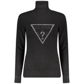 Guess Jeans Schwarzer Viskose Pullover für Frauen