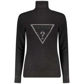 Guess Jeans Schwarzer Viskose Pullover für Frauen