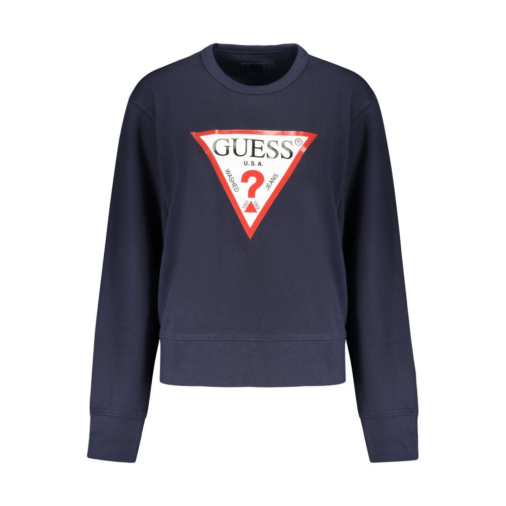 Guess Jeans Blauer Baumwollpullover für Frauen