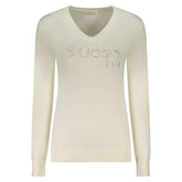 Guess Jeans Weißer Viskose Pullover für Frauen