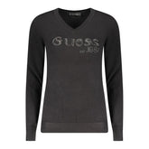 Guess Jeans Schwarzer Viskose Pullover für Frauen