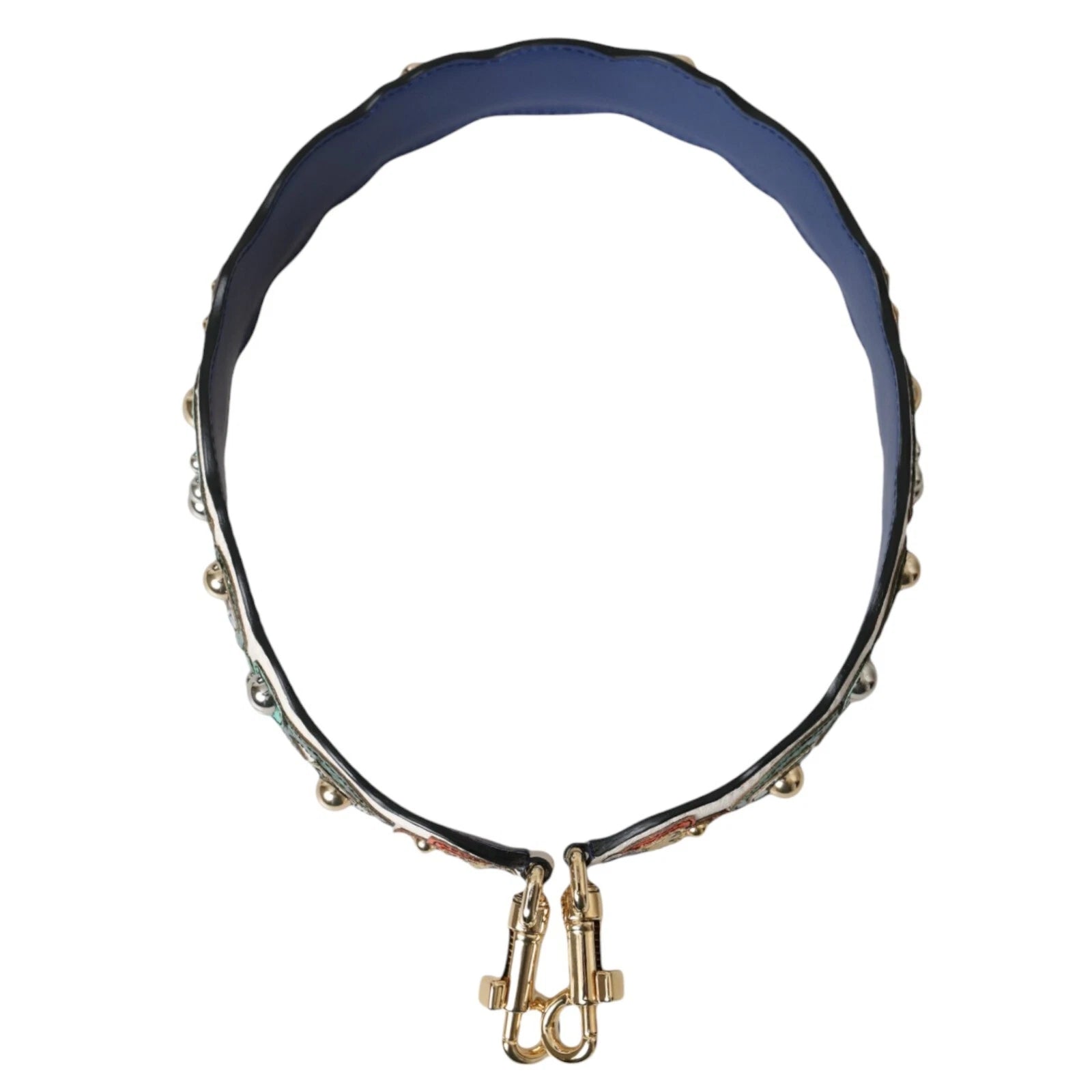 Dolce & Gabbana Weißes Leder Handtasche Gürtel Accessoire Schulterriemen