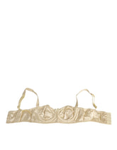 Dolce & Gabbana Balconette-BH in Creme-Satin-Mischung Unterwäsche