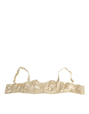Dolce & Gabbana Balconette-BH in Creme-Satin-Mischung Unterwäsche