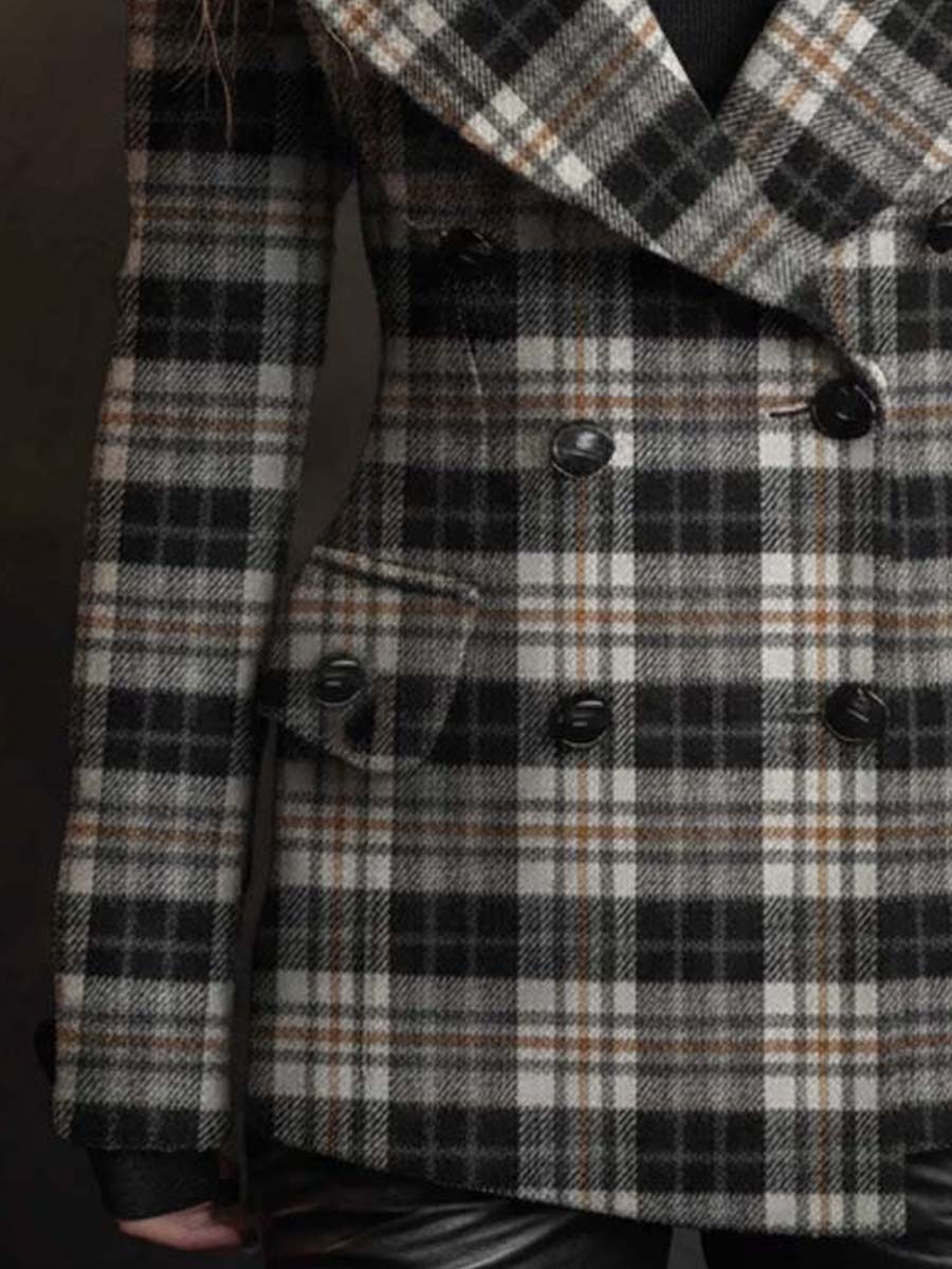 Eleganter Winter-Check-Blazer: Wärmend, Stilvoll & Vielseitig einsetzbar