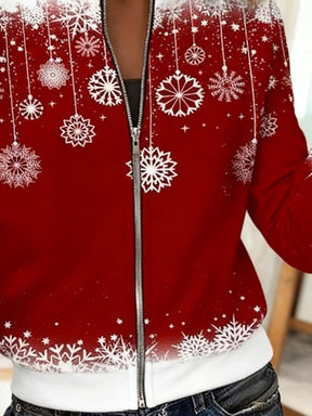Herbsttrend 2021: Leuchtend Rote Zip-Up-Jacke - Stilvoll & Komfortabel