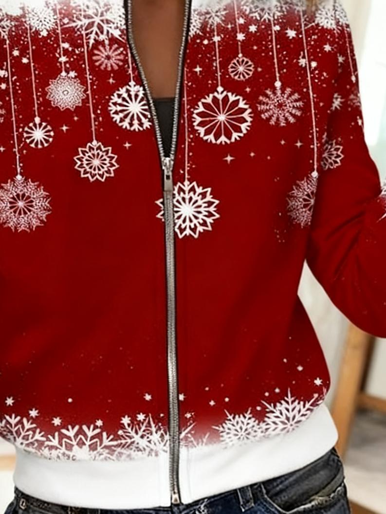 Herbsttrend 2021: Leuchtend Rote Zip-Up-Jacke - Stilvoll & Komfortabel