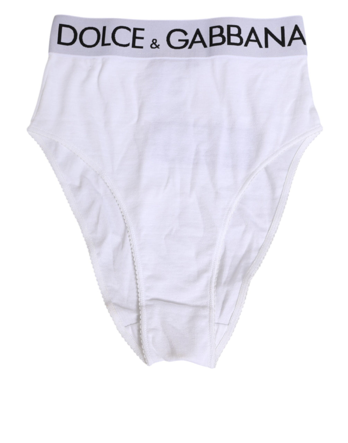 Dolce & Gabbana Elastischer DG-Logo-Bund aus weißer Baumwolle Unterwäsche