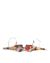Dolce & Gabbana Halbgepolsterter Balconette-BH mit Blumendruck Unterwäsche