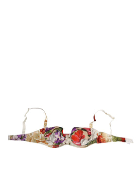 Dolce & Gabbana Halbgepolsterter Balconette-BH mit Blumendruck Unterwäsche