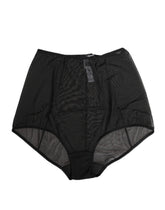 Dolce & Gabbana Schwarze High Waist Mesh Sheer Shapewear Unterwäsche