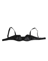 Dolce & Gabbana Schwarzer Satin Bügel-BH Dessous IT2 Unterwäsche